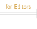 for Editors